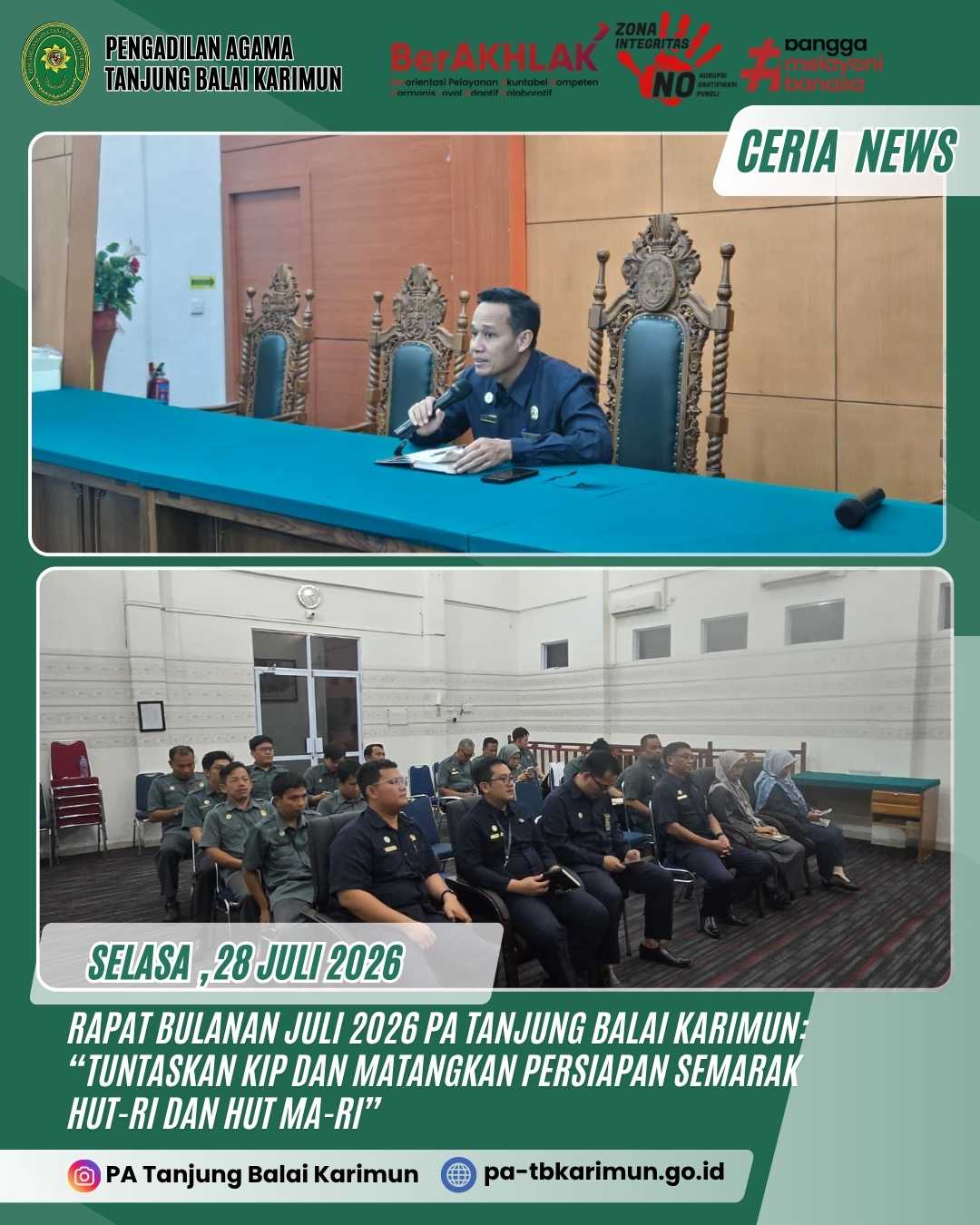 Rapat Bulanan Juli 2026