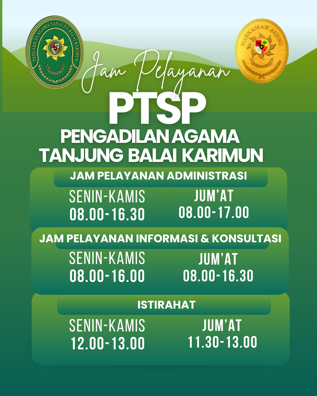 Jam Pelayanan PTSP